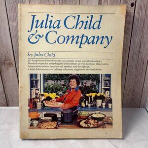 Julia Child & Company Softcover Cookbook 1978 Recipes Technique Tips Illustrated
